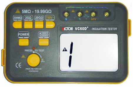 绝缘电阻测试仪VC60D+